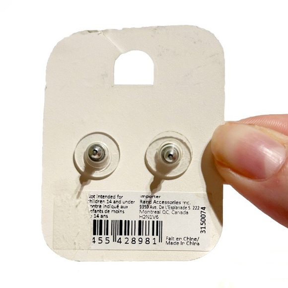 Mayrev Silver and Gold Tone Dangling Earrings Circle Ball Sphere Bauble Classy - Picture 10 of 10